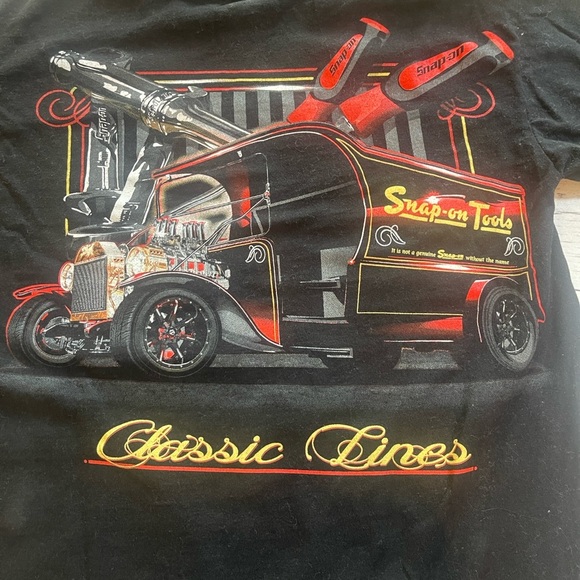 M&O Heavy Snap-On Tools Classic Line Tee Shirt Unisex Large - Picture 8 of 8
